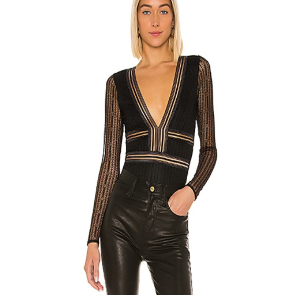 Superdown Black bodysuit NWT size M